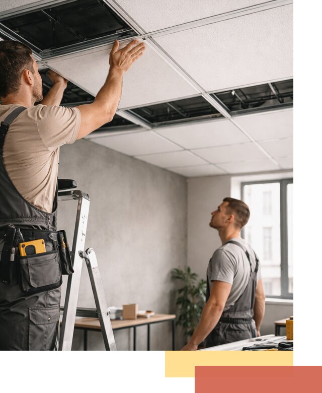 Монтаж потолочной плитки в Мичуринске качественно и в срок