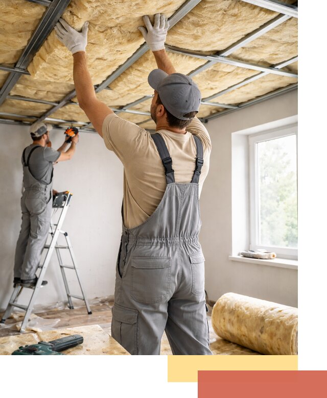 Утепление потолка под ключ в Мичуринске качественно и быстро