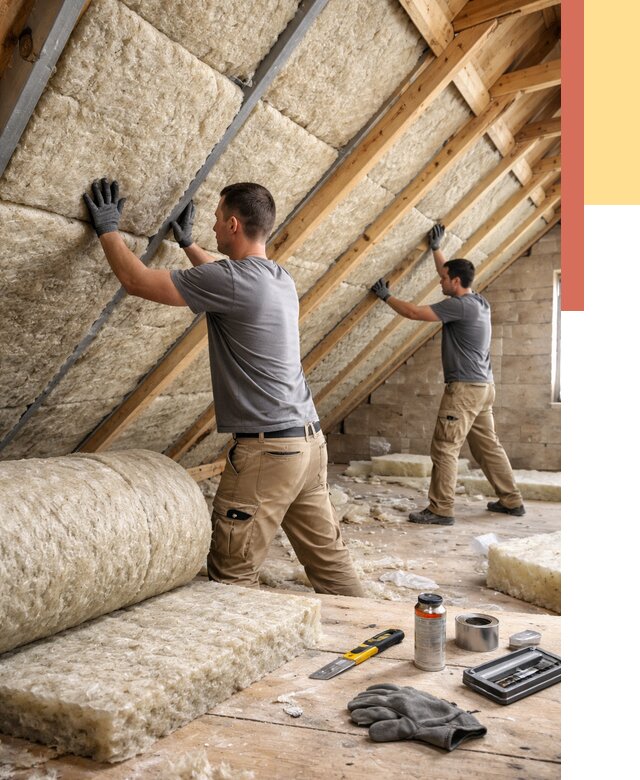 Утепление потолка минватой в Мичуринске от 1501 руб. — быстро и недорого | ОТДЕЛОЧНИК-Мчр